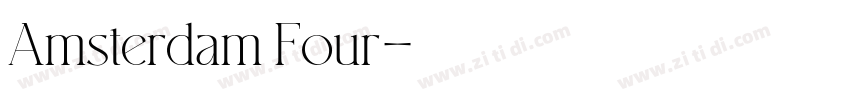Amsterdam Four字体转换